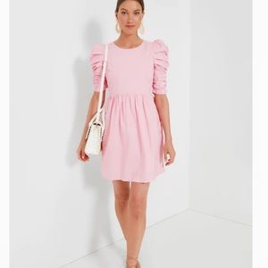 Pink Ruched Puff Sleeve Barbie Mini Dress
HYACINTH HOUSE